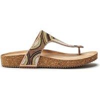 b.soleful Women's 'Lisara' Porvair Sandals in Beige | Size: 2