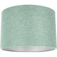 Happy Homewares Contemporary & Sleek Linen Fabric Lampshade in Mint | Size: 10 inches