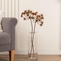 Scottish Everlastings Ltd 65cm Faux Queen Anne's Lace Stem Brown Re-pack 2's