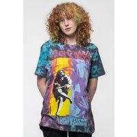 Guns N Roses Use Your Illusion Dip Dye Wash T-Shirt in Blue | Size: 2XL