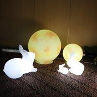 Obasyhig 20CM Moonlight Ornamental Garden Decoration Mood Lighting in White