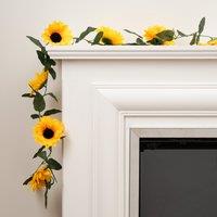 Scottish Everlastings Ltd 230cm Sunflower Garland Pack 2 in Yellow