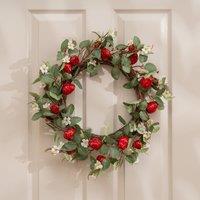 Scottish Everlastings Ltd 55cm Strawberry Wreath in Red