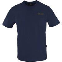 Plein Sport Men's Circle Logo On Back Navy Blue T-Shirt | Size: Medium