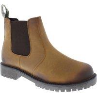 Frank James Men's Rutland Leather Chelsea Boots in Brown | Size: 12