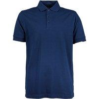 TEE JAYS Men's Luxury Stretch Short Sleeve Polo Shirt in Indigo | Size: 2XL