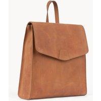 MARGARET' Distressed Vintage Real Leather Flap Over Backpack
