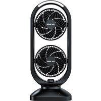 Leaper Dual-Layer Remote Control USB Rechargeable Fan in Black