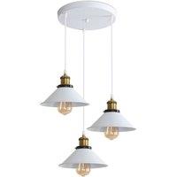 Retro Iron Pendant Light White Without Light Source