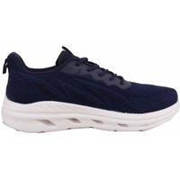 ABSOLUTE FOOTWEAR Men's Lightweight Lace Up Sports Trainer Sneaker with Chunky Sole in Navy | Size: 10