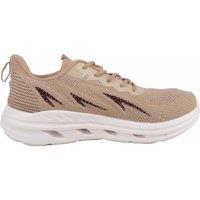 ABSOLUTE FOOTWEAR Men's Lightweight Lace Up Sports Trainer Sneaker with Chunky Sole in Beige | Size: 11