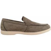 ABSOLUTE FOOTWEAR Men's Easy Slip On Suede Look Casual Loafer Shoe with Constrast Sole in Green | Size: 9