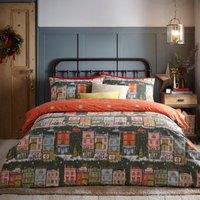 Furn Christmas Spirit Duvet Cover Set in Green | Size: Single