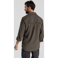 Craghoppers Men's 'Nosilife Adventure' Long Sleeve Insect Repellent Shirt in Dark Green | Size: 3XL
