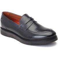Base London Men's Sid Penny Loafer in Black | Size: 11