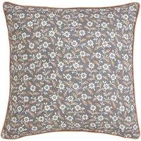 Helena Springfield 'Folk Ditsy' Cotton Cushion in Grey | Size: 45 cm x 45 cm