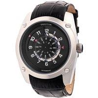 Daniels Semi-Skeleton Leather-Band Watch