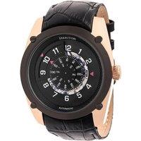 Daniels Semi-Skeleton Leather-Band Watch