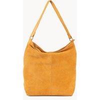 'TINA' Suede Real Leather Unlined Slouchy Shopper Tote Bag