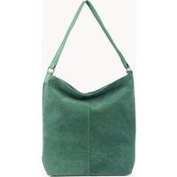 'TINA' Suede Real Leather Unlined Slouchy Shopper Tote Bag