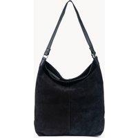 'TINA' Suede Real Leather Unlined Slouchy Shopper Tote Bag