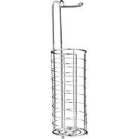 Orsina Nash Chrome Toilet Roll Holder, Compact Design in Silver