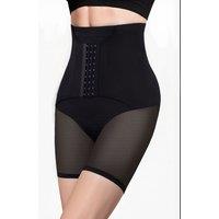 MODISHION Women's Skin-Friendly High Waisted Body Shapewear Tummy Control Shorts in Black | Size: Medium