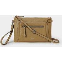 The Ruby Leather Crossbody Clutch Bag