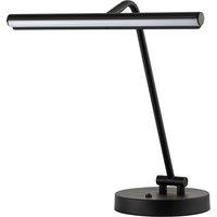 Happy Homewares Black LED Picture Light Desk Lamp with Touch Dimmer