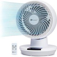 PureMate 8-Inch Air Circulator Fan with Oscillation, 3 Speeds Setting & Timer, LED Display & Remote Control, Perfect for Desks, Bedrooms & Offices