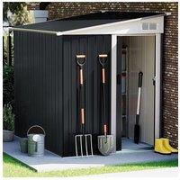 5X7FT Sliding Door Pent Roof Garden Tool Shed Outdoor Storage House