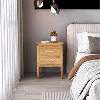 Cabinet Bits Carbini 2 Drawer Bedside Table in Natural