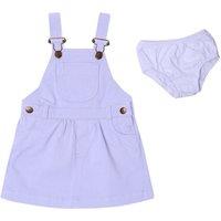 Dotty Dungarees Girl's Lilac Denim Dress 18-24m | Size: 18-24 m