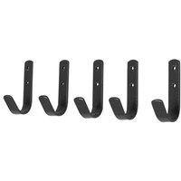 Stubbs General Purpose Hook Set (Pack Of 5) in Black