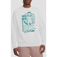 Squid Game - Season Three Red Light Green Light Sweatshirt, White | Size: Large