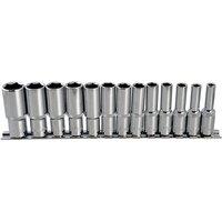 Bluespot Tools 3 8in Drive Deep Socket Set, 13 Piece