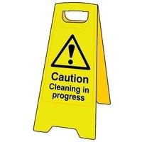 Scan Caution Cleaning In Progress - Heavy Duty 'a' Board