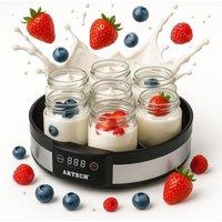 Almineez Digital Automatic Yogurt Maker with 7 Glass Jars Electric Yoghurt Maker in Black