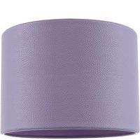 Happy Homewares Classic Faux Leather Drum Lamp Shade with Inner Cotton Lining in Lilac | Size: 10 inches