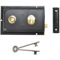 Yale Locks P334 Rim Lock 156 X 104mm in Black