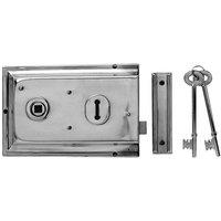 Yale Locks P334 Rim Lock 156 X 104mm in Grey