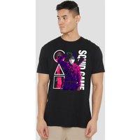 Squid Game - Season Three Anime Guards T-Shirt, Black | Size: 4XL