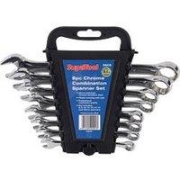 SupaTool Chrome Combination Spanner Set (8 Pieces) in Silver