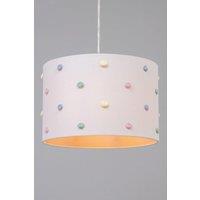BHS Lighting Glow Pom Pom Easy Fit Light Shade in White | Size: 30 cm diameter x 21 cm high