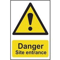 Scan Danger Site Entrance - Pvc Sign 400 X 600mm