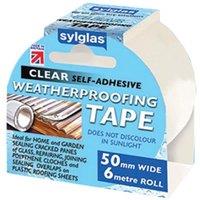Sylglas Weatherproofing Tape 50mm X 6m Clear