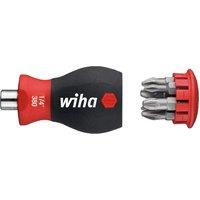 Wiha Magnetic Softfinish Stubby Screwdriver With Bit Magazine (ph, Pz)
