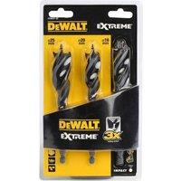 Dewalt Extreme Tri Flute Bit Set, 3 Piece