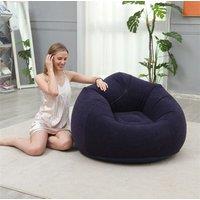 Leaper Foldable Casual & Comfortable Inflatable Sofa - 5 Colors in Navy