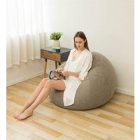 Leaper Foldable Casual & Comfortable Inflatable Sofa - 5 Colors in Grey